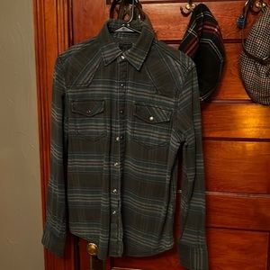 Converse One Star Pearlsnap Western flannel shirt. Size Small